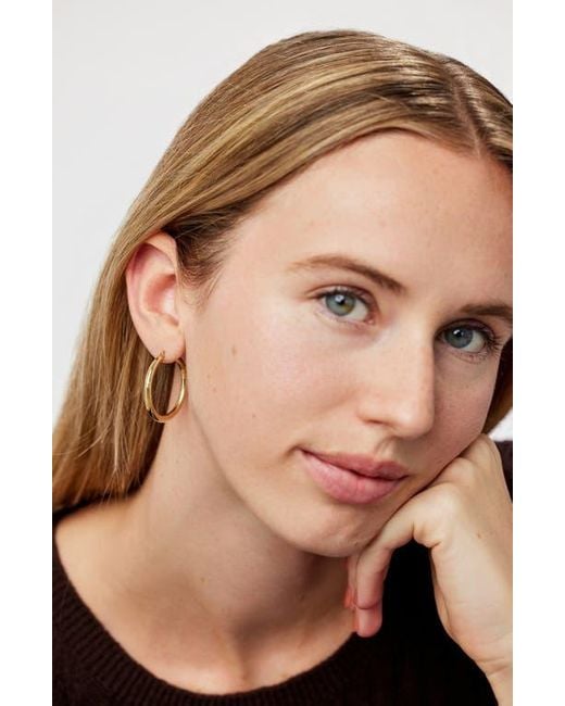 Ana Luisa White Chunky Hoop Earrings