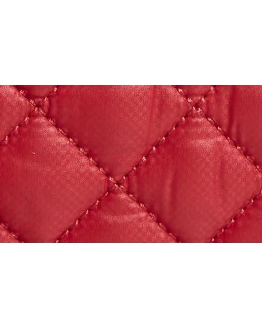 MZ Wallace Red Small Metro Quilted Nylon Camera Bag