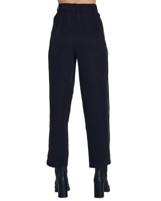 Bella Dahl Blue Piped High Waist Ankle Pants