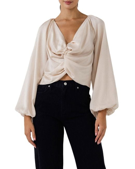 Endless Rose Natural Twist Front Top