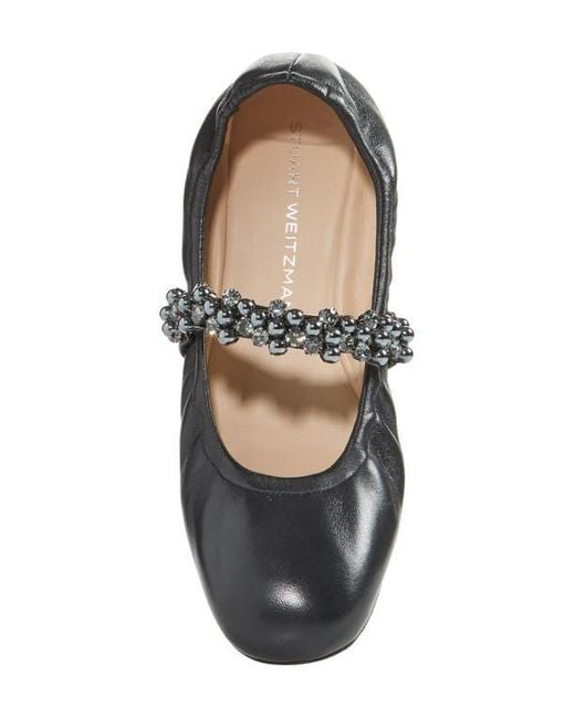 Stuart Weitzman Blue Poppy Mary Jane Ballet Flat