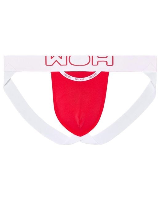 Hom Red Sexy Fun Jockstrap for men