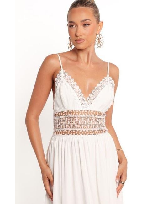 petal and pup white lace dress Petal and Pup Women's Camellia Midi Dress