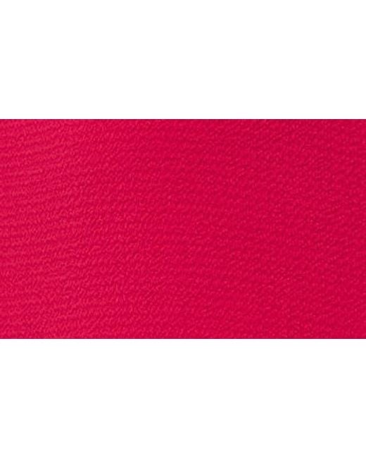 Cece Red Ruffle V-Neck Blouse