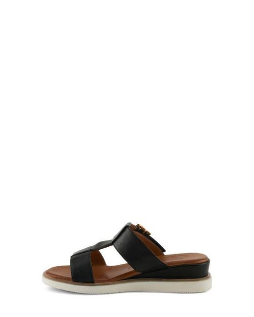 Spring Step Black Seaport Slide Sandal