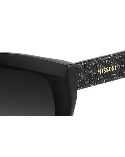 Missoni Black 52Mm Gradient Square Sunglasses