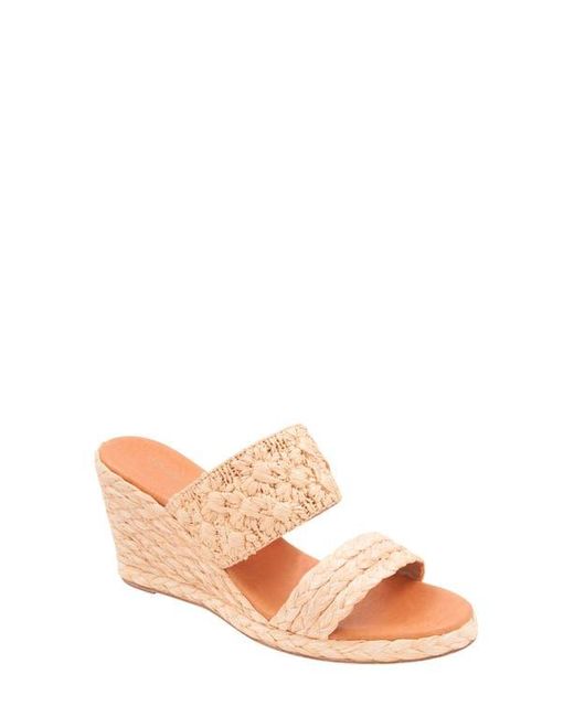 Andre Assous Pink Nolita Wedge Slide Sandal