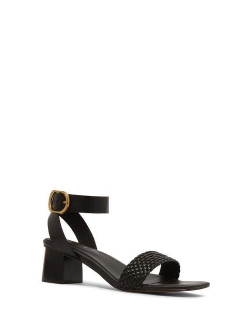 Frankie White Eadie Ankle Strap Sandal