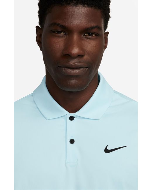Nike Blue Dri-fit Tour Solid Golf Polo for men