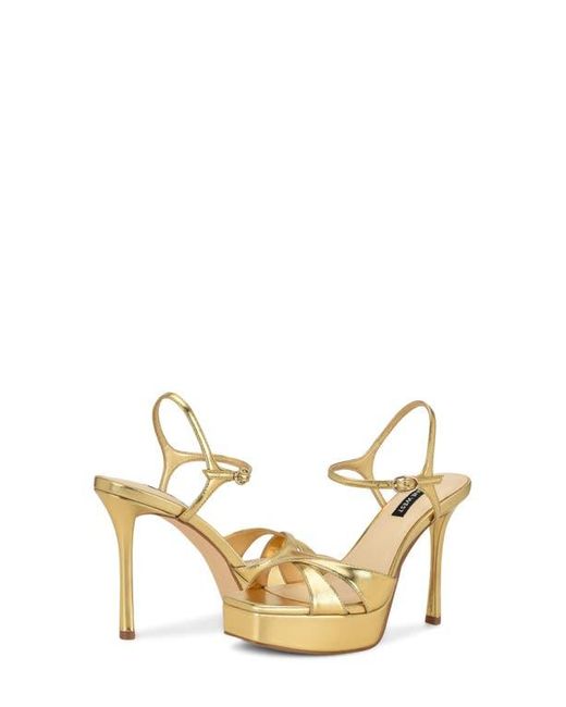 Nine West Metallic Tates Ankle Strap Platform Sandal