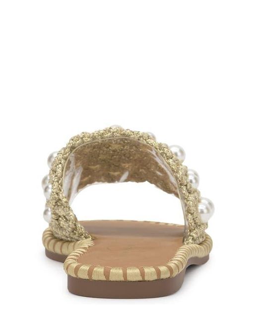 Jessica Simpson Metallic Brennara 2 Beaded Slide Sandal