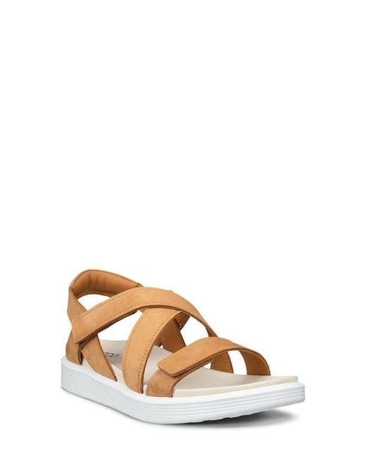 Ecco Natural Soft Cross Strap Sandal