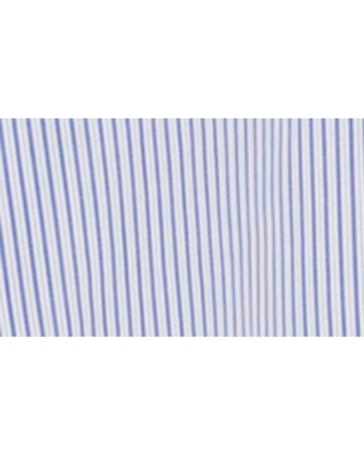 Weekend by Maxmara Blue Doria Stripe Colorblock Button-Up Shirt