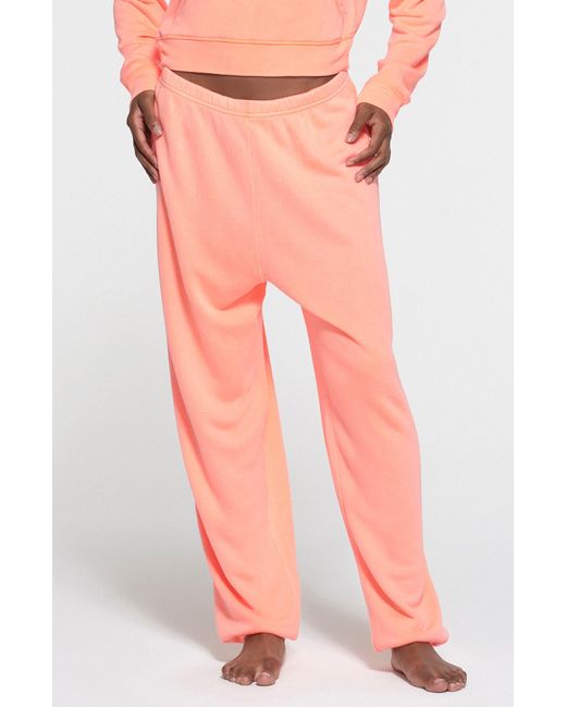 Skims Pink Chase Sport French Terry joggers