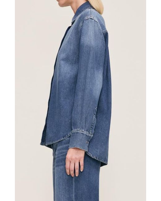 DL1961 Blue Faye Aura Denim Shirt