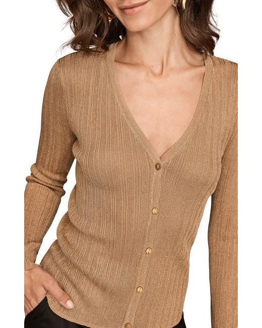 Donna Karan Black Metallic Cardigan