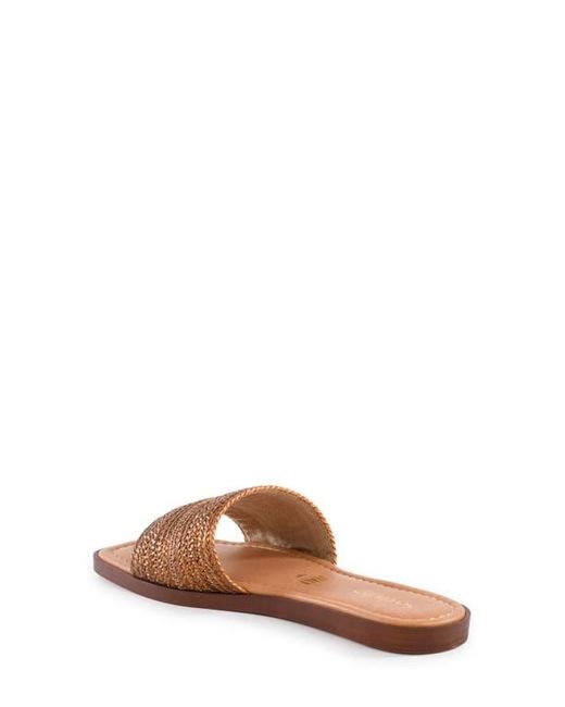 Seychelles Brown Palms Perfection Slide Sandal