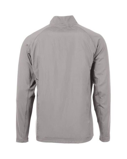 Cutter & Buck Gray Adapt Knit Full Zip Jacket for men