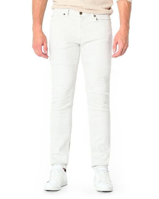 Fidelity Jimmy Slim Straight Leg Pants in White for Men Lyst
