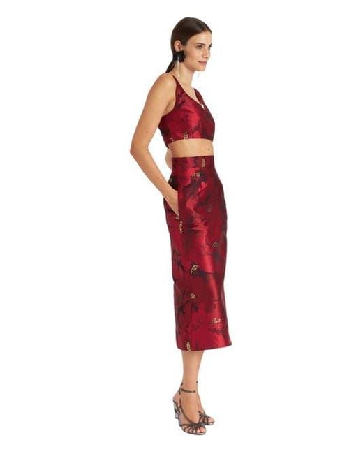LaDoubleJ Red Baia Crop Top