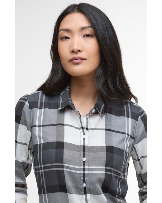 Barbour Gray Bredon Tartan Cotton Button-Up Shirt