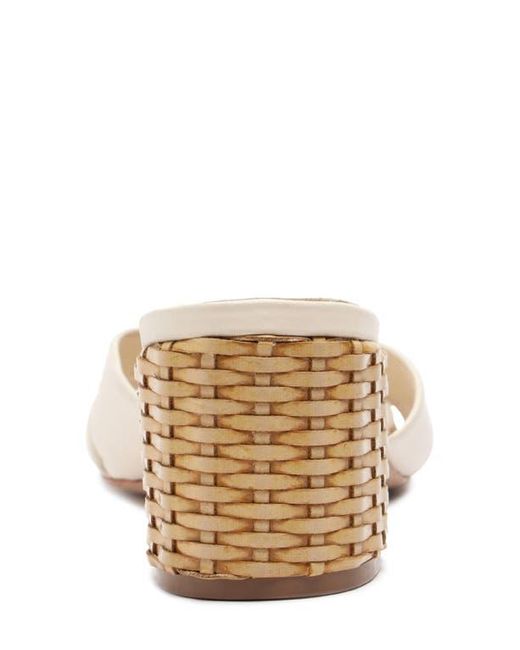 SCHUTZ SHOES White Keefa Slide Sandal