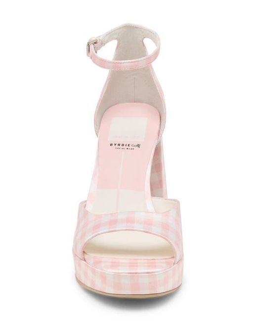 Dolce Vita Pink X Byrdie Golf Pandro Ankle Strap Platform Sandal