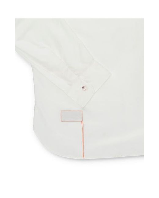 Fortela White Liam Cotton Chest Pocket Shirt for men