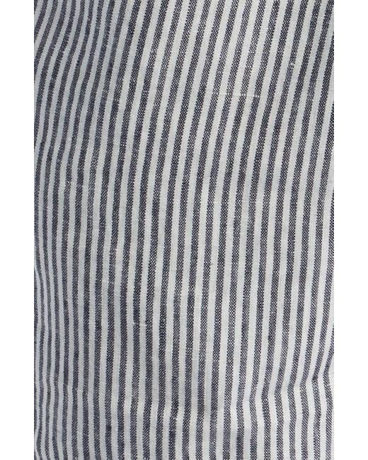 Alex Crane Gray Bo Linen Drawstring Shorts for men