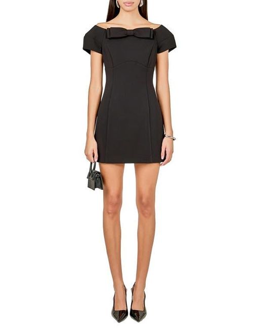 Endless Rose Black Bow Minidress