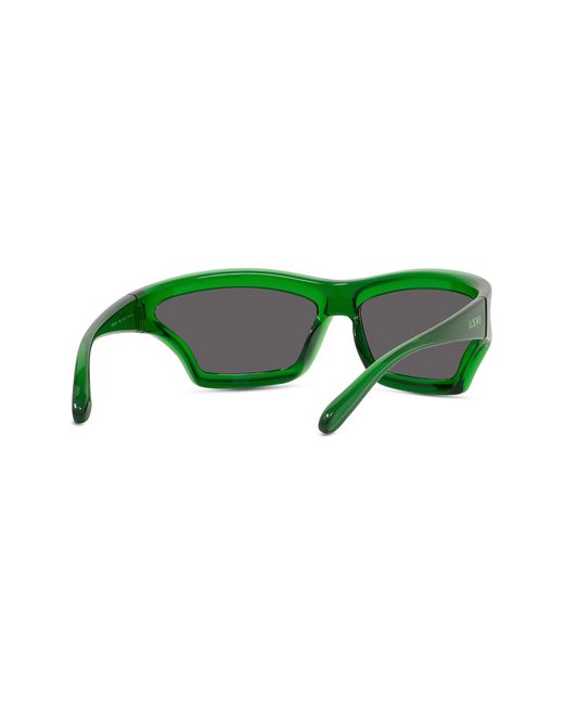 Loewe Green X Paula's Ibiza 70mm Oversize Mask Sunglasses
