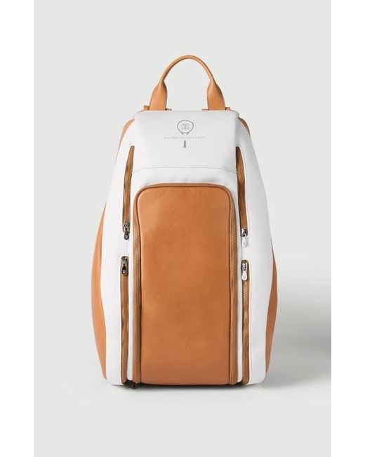 Brunello Cucinelli Brown Padel Backpack for men