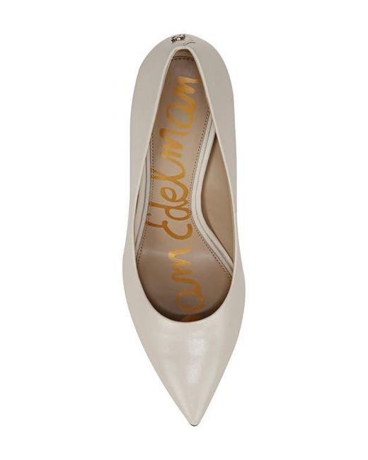 Sam Edelman White Hazel Pointed Toe Pump