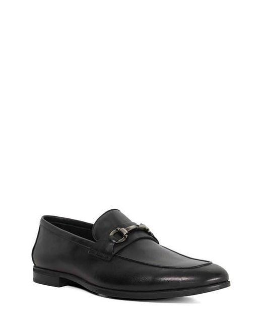 Dune Black Seymore Flexi Bit Loafer for men