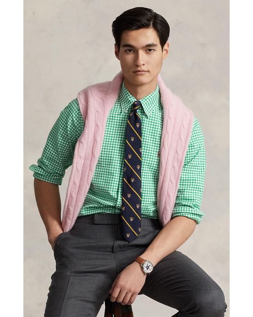 Polo Ralph Lauren Green Gingham Oxford Cotton Button-down Shirt for men