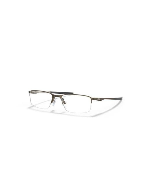 Oakley Gray 54Mm Rectangle Optical Glasses for men