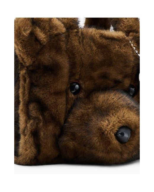 Marc Jacobs Brown The Medium Teddy Faux Fur Tote