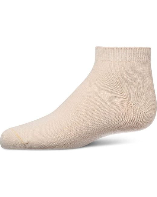 Memoi Natural Basic Silky-Soft Gauge Ankle Sock