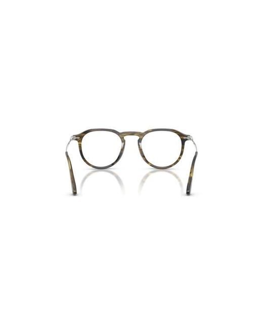 Persol Metallic 51Mm Rectangle Optical Glasses