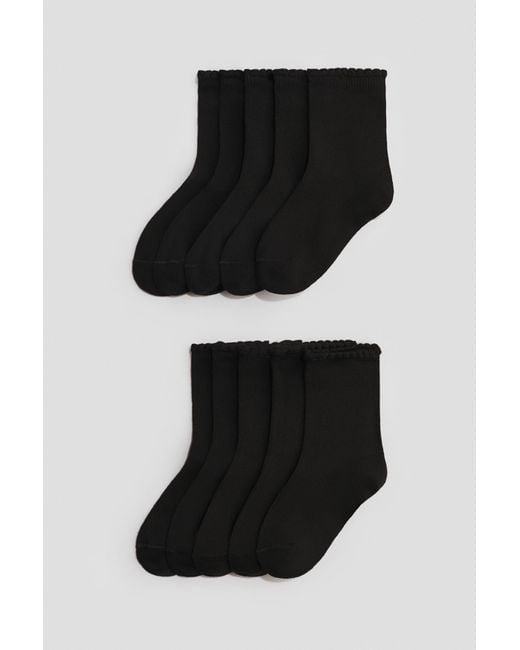 H&M Black 10-Pack Socks