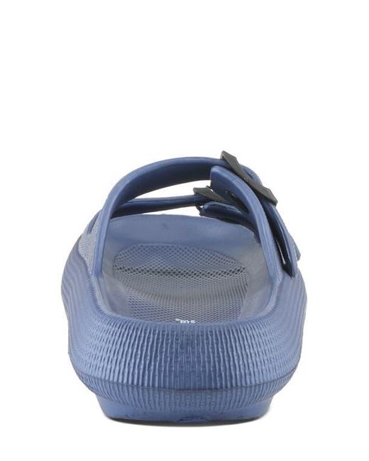 Flexus by Spring Step Blue Bubbles Waterproof Slide Sandal