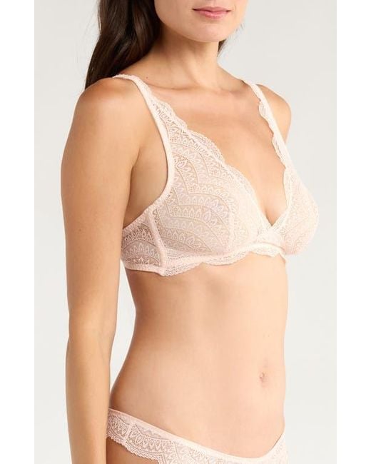 Simone Perele White Karma Triangle Bralette