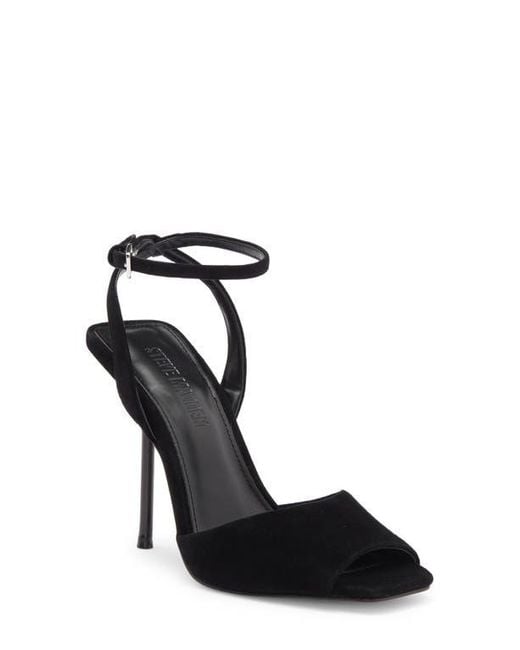 Steve Madden Black Lilac Ankle Strap Sandal