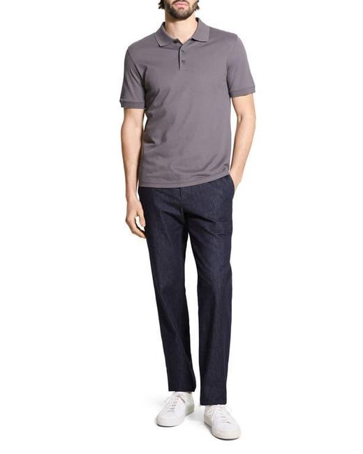 Theory Gray Precise Piqué Polo for men