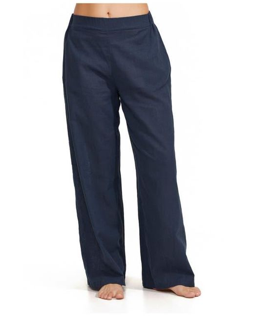 Luma Gottex Blue Luma Elastic Waist Long Pant Cover Up