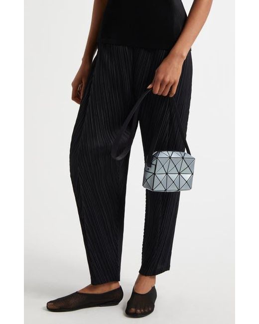 Issey Miyake Blue Cuboid Metallic Crossbody Bag
