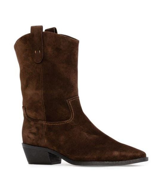 Black Suede Studio Brown Casey 55 Suede Boot