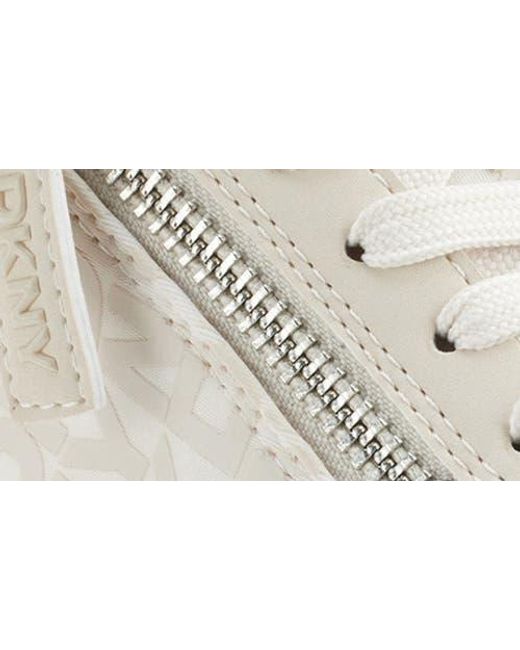 DKNY White Lissa Platform Sneaker