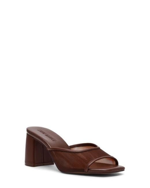 Steve Madden Brown Madame Block Heel Sandal