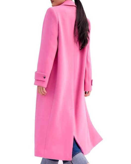 Ro&zo Pink Wool Blend Oversized Coat